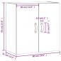 Preview: Wandschrank Weiß 60x31x60 cm Holzwerkstoff