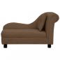 Preview: Hundesofa mit Kissen Braun 83x44x44 cm Plüsch  