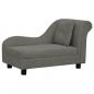 Preview: Hundesofa mit Kissen Dunkelgrau 83x44x44 cm Plüsch  