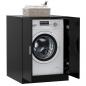 Preview: Waschmaschinenschrank Schwarz 71x71,5x91,5 cm