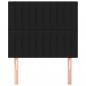 Preview: Kopfteile 2 Stk. Schwarz 90x5x78/88 cm Stoff