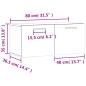Preview: Wandschrank Sonoma-Eiche 80x36,5x35 cm Holzwerkstoff