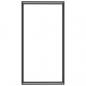 Preview: Brennholzregal Mattschwarz 110x28x214 cm Stahl