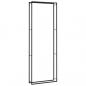 Preview: Brennholzregal Mattschwarz 110x28x312 cm Stahl