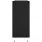 Preview: Plattenschrank Schwarz 84,5x38x89 cm Holzwerkstoff