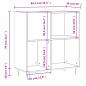 Preview: Plattenschrank Sonoma-Eiche 84,5x38x89 cm Holzwerkstoff