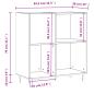 Preview: Plattenschrank Grau Sonoma 84,5x38x89 cm Holzwerkstoff