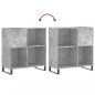 Preview: Plattenschrank Betongrau 84,5x38x89 cm Holzwerkstoff