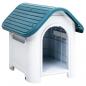 Preview: ARDEBO.de - Hundehütte Blau 59x75x66 cm Polypropylen