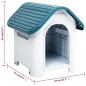 Preview: Hundehütte Blau 59x75x66 cm Polypropylen