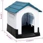 Preview: Hundehütte Blau 57x68x66 cm Polypropylen