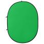 Preview: 2-in-1 Foto-Hintergrund Oval Grün Blau 200x150 cm