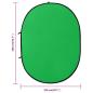 Preview: 2-in-1 Foto-Hintergrund Oval Grün Blau 200x150 cm