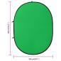 Preview: 2-in-1 Foto-Hintergrund Oval Grün Blau 200x150 cm