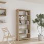 Preview: ARDEBO.de - Bücherregal 6 Böden 80x30x170 cm Massivholz Akazie