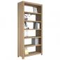 Preview: Bücherregal 6 Böden 80x30x170 cm Massivholz Akazie
