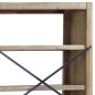 Preview: Bücherregal 5 Böden 80x30x140 cm Massivholz Akazie