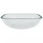 Preview: Waschbecken Glas 42x42x14 cm Transparent
