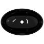 Preview: Waschbecken Hartglas 54,5x35x15,5 cm Schwarz