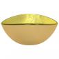Preview: Waschbecken Hartglas 54,5x35x15,5 cm Golden