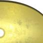 Preview: Waschbecken Hartglas 54,5x35x15,5 cm Golden