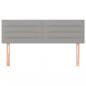 Preview: Kopfteile 2 Stk. Hellgrau 72x5x78/88 cm Stoff