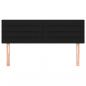 Preview: Kopfteile 2 Stk. Schwarz 72x5x78/88 cm Stoff