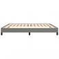 Preview: Bettgestell Dunkelgrau 180×200 cm Stoff