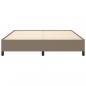 Preview: Bettgestell Taupe 160x200 cm Stoff