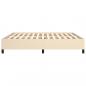 Preview: Bettgestell Creme 160x200 cm Stoff