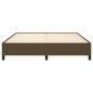 Preview: Bettgestell Dunkelbraun 180x200 cm Stoff