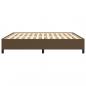 Preview: Bettgestell Dunkelbraun 180x200 cm Stoff