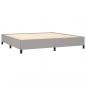 Preview: Bettgestell Hellgrau 200x200 cm Stoff
