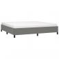 Preview: Bettgestell Dunkelgrau 200x200 cm Stoff