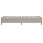 Preview: Bettgestell Hellgrau 90x190 cm Stoff