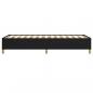 Preview: Bettgestell Schwarz 90x190 cm Stoff