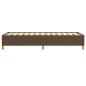 Preview: Bettgestell Dunkelbraun 90x190 cm Stoff