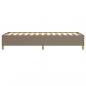 Preview: Bettgestell Taupe 90x190 cm Stoff