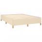 Preview: Bettgestell Creme 140x200 cm Stoff