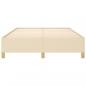 Preview: Bettgestell Creme 140x200 cm Stoff