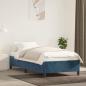 Preview: ARDEBO.de - Bettgestell Dunkelblau 90x200 cm Samt