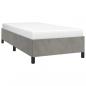 Preview: Bettgestell Hellgrau 100x200 cm Samt