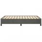 Preview: Bettgestell Dunkelgrau 120x200 cm Samt