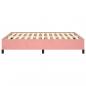 Preview: Bettgestell Rosa 140x200 cm Samt