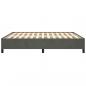 Preview: Bettgestell Dunkelgrau 160x200 cm Samt