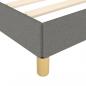 Preview: Bettgestell mit Kopfteil Dunkelgrau 140x200 cm Stoff