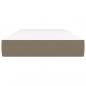 Preview: Taschenfederkernmatratze Taupe 80x200x20 cm Stoff