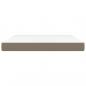 Preview: Taschenfederkernmatratze Taupe 180x200x20 cm Stoff