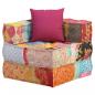 Preview: Modularer Pouf mit Kissen Patchwork Stoff