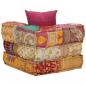 Preview: Modularer Pouf mit Kissen Patchwork Stoff